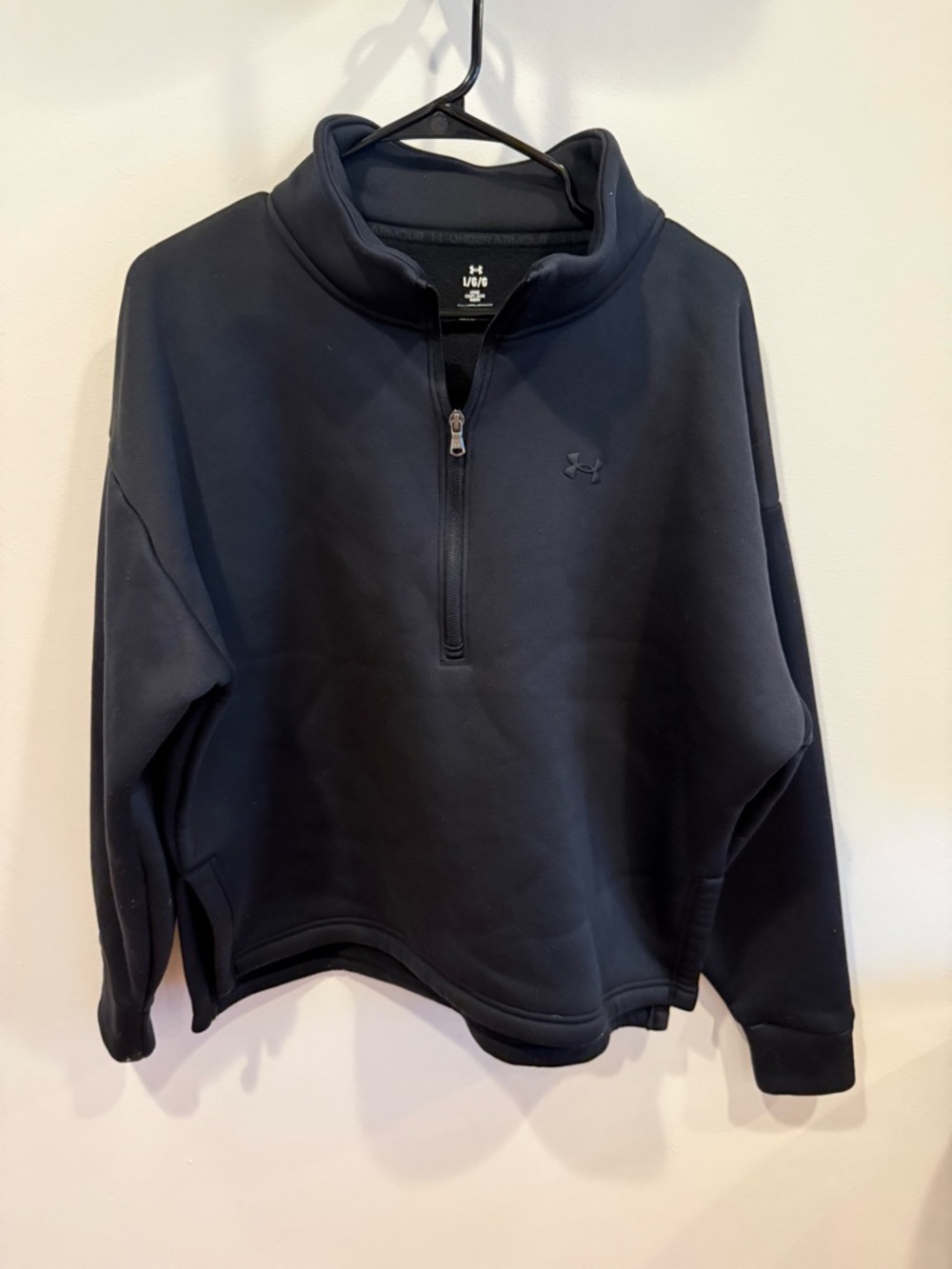 Under Armour Women's Black Quarter-Zip Pullover Sweater